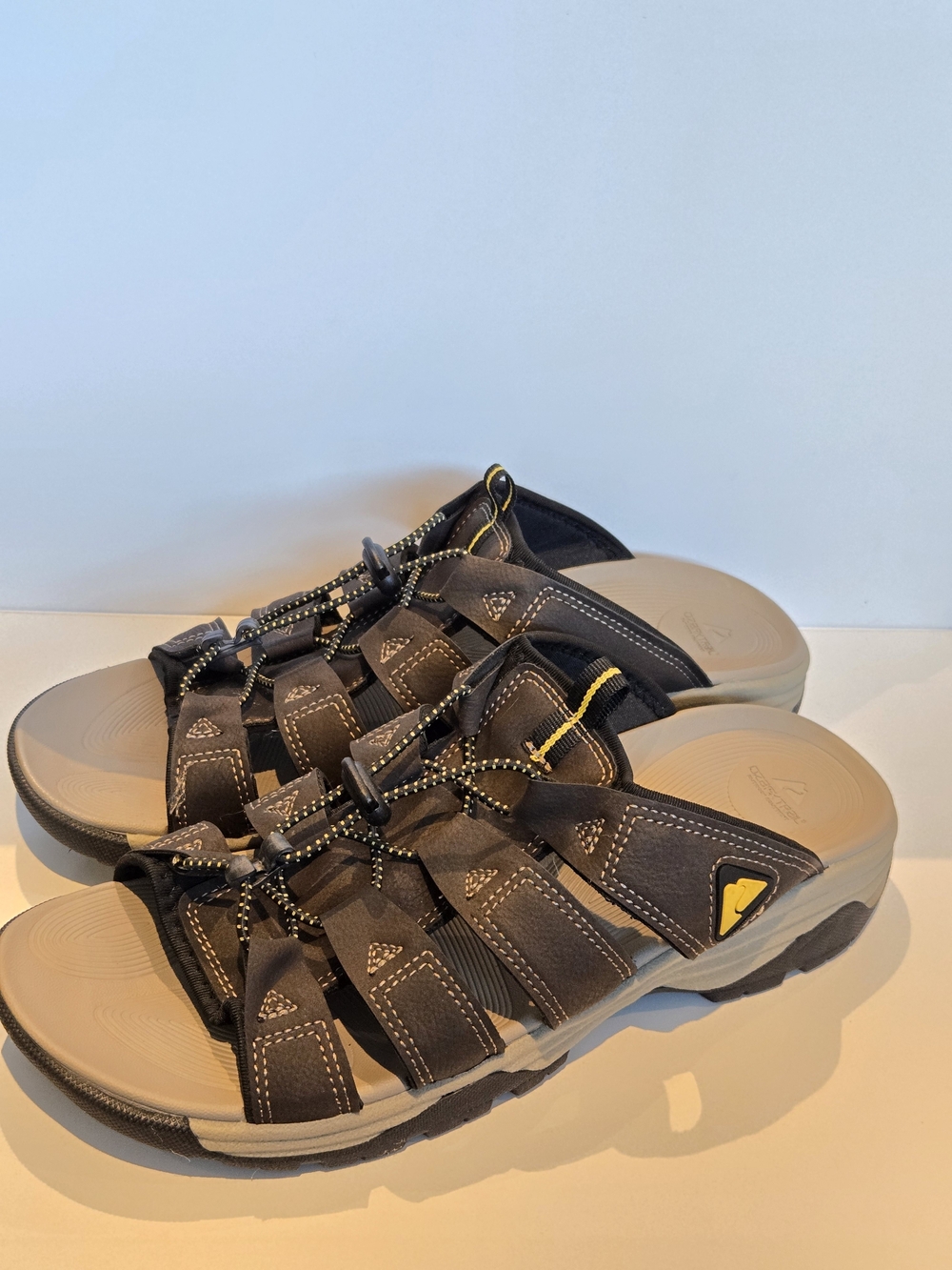 Ozark Trail Brown Enclosed Toe Fisherman Outdoor Active Sandal Shoes Mens 9